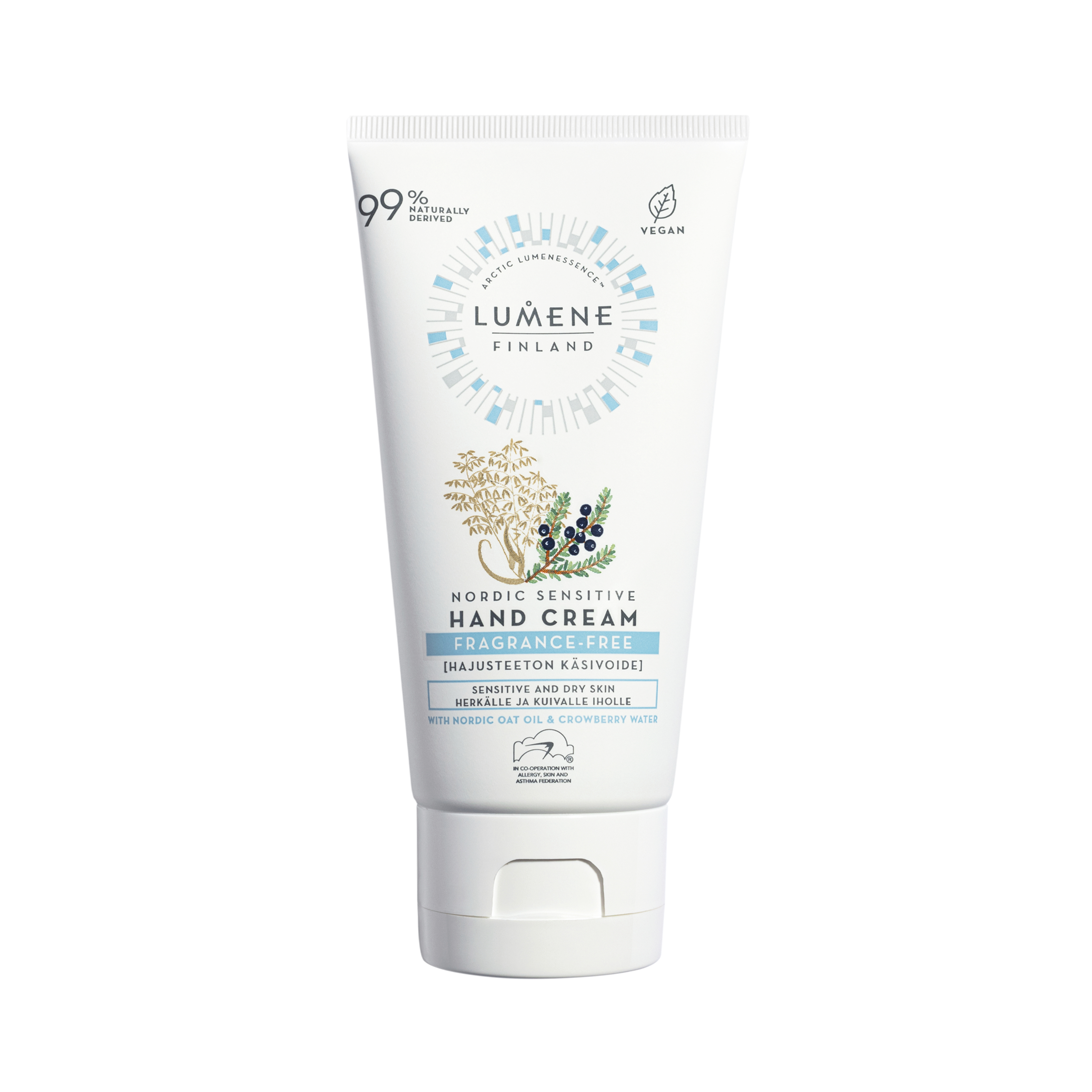 Lumene Nordic Sensitive Fragrance-free Hand Cream 75 ml