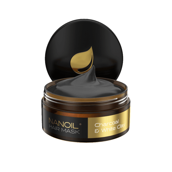 Nanoil Charcoal & White Clay Hair Mask 300 ml