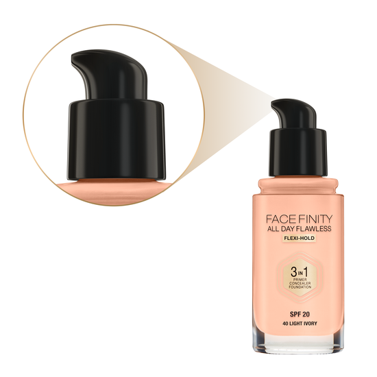 Max Factor Facefinity All Day Flawless Foundation 40 Light Ivory 30 ml