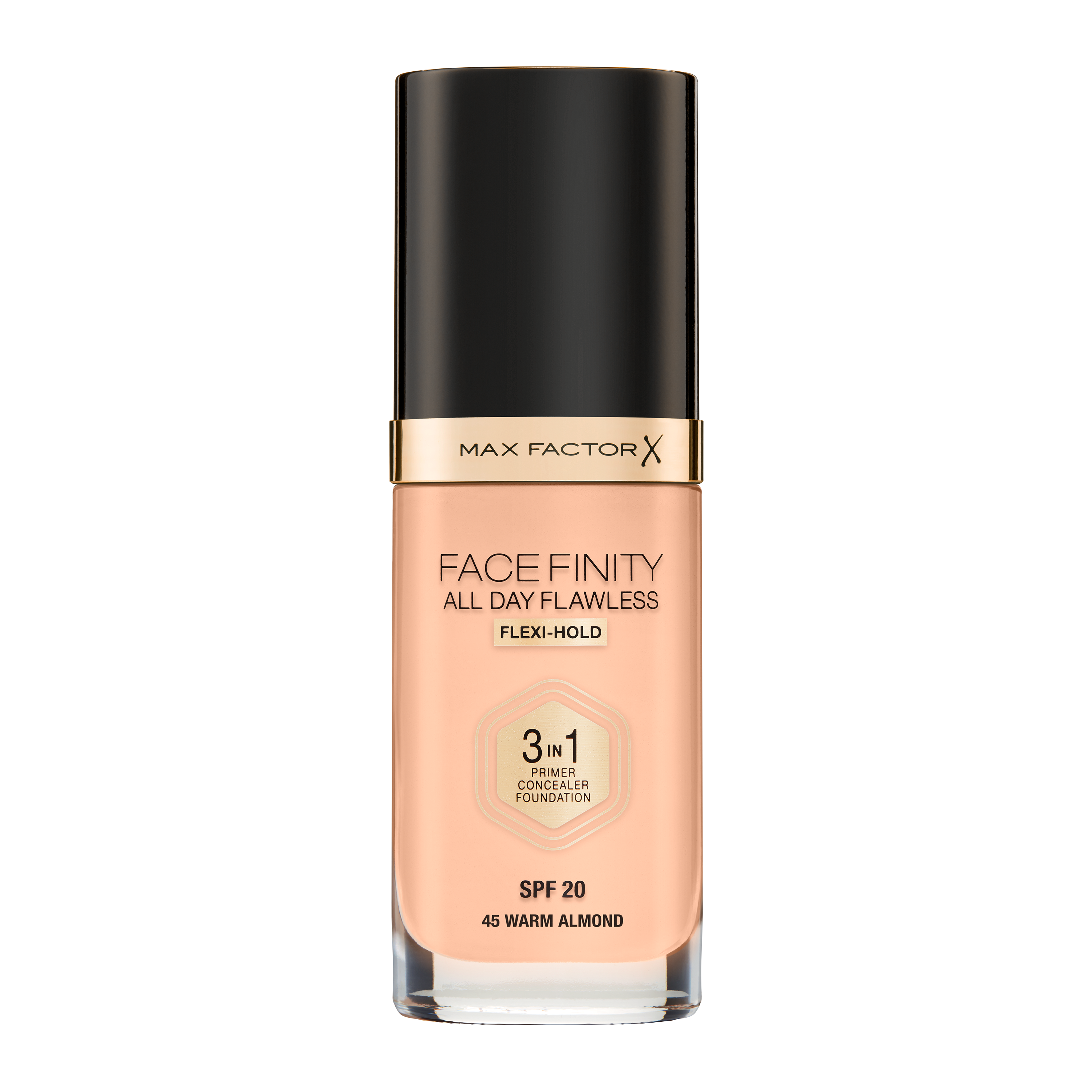 Max Factor Facefinity All Day Flawless Foundation 45 Warm Almond 30 ml
