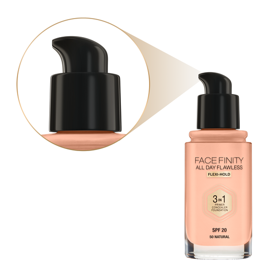 Max Factor Facefinity All Day Flawless Foundation 50 Natural 30 ml