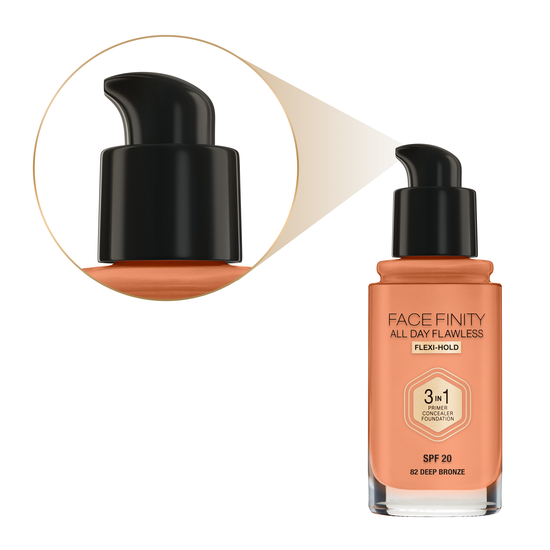 Max Factor Facefinity All Day Flawless Foundation 82 Deep Bronze 30 ml