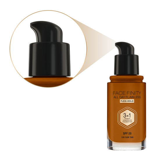 Max Factor Facefinity All Day Flawless Foundation 100 Sun Tan 30 ml