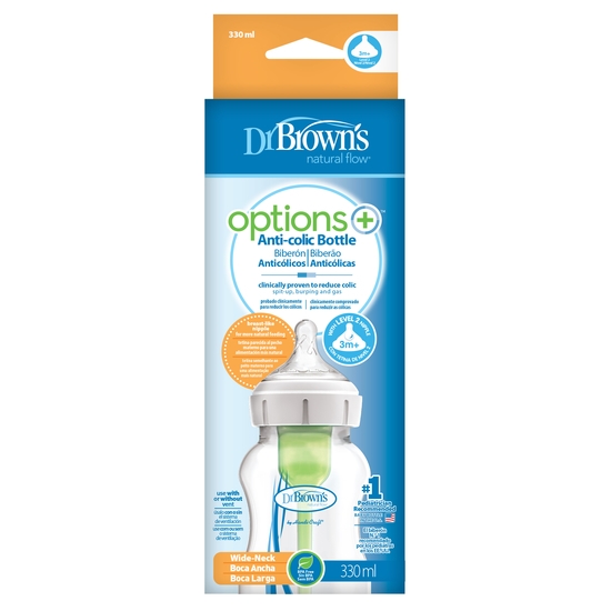 Dr Brown Wide-Neck Options + Flaska 330 ml