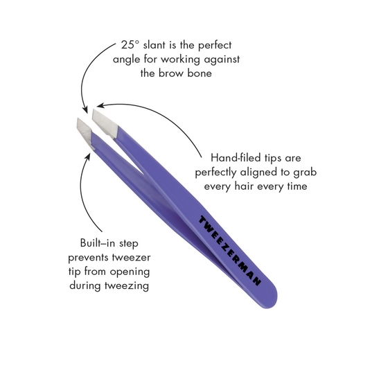 Tweezerman Mini Slant Tweezer Lovely Lavendar
