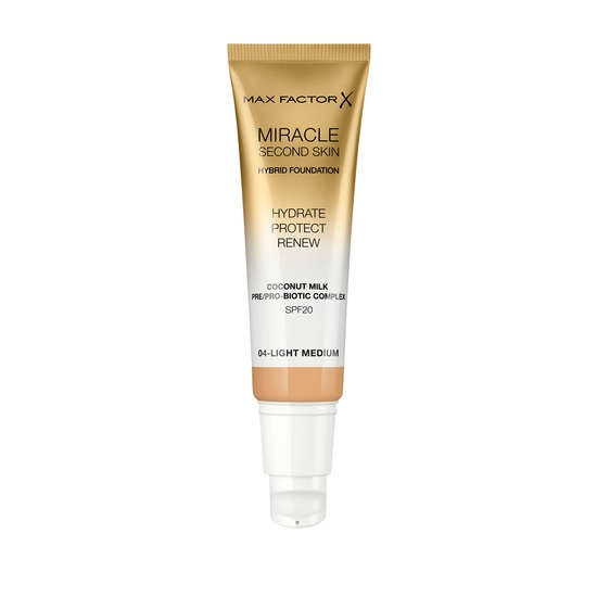 Max Factor Miracle Second Skin Foundation 004 Light Medium 33 ml