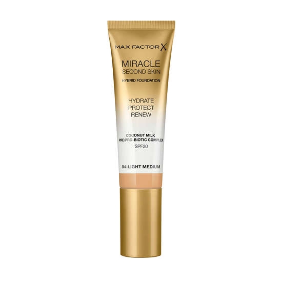 Max Factor Miracle Second Skin Foundation 004 Light Medium 33 ml