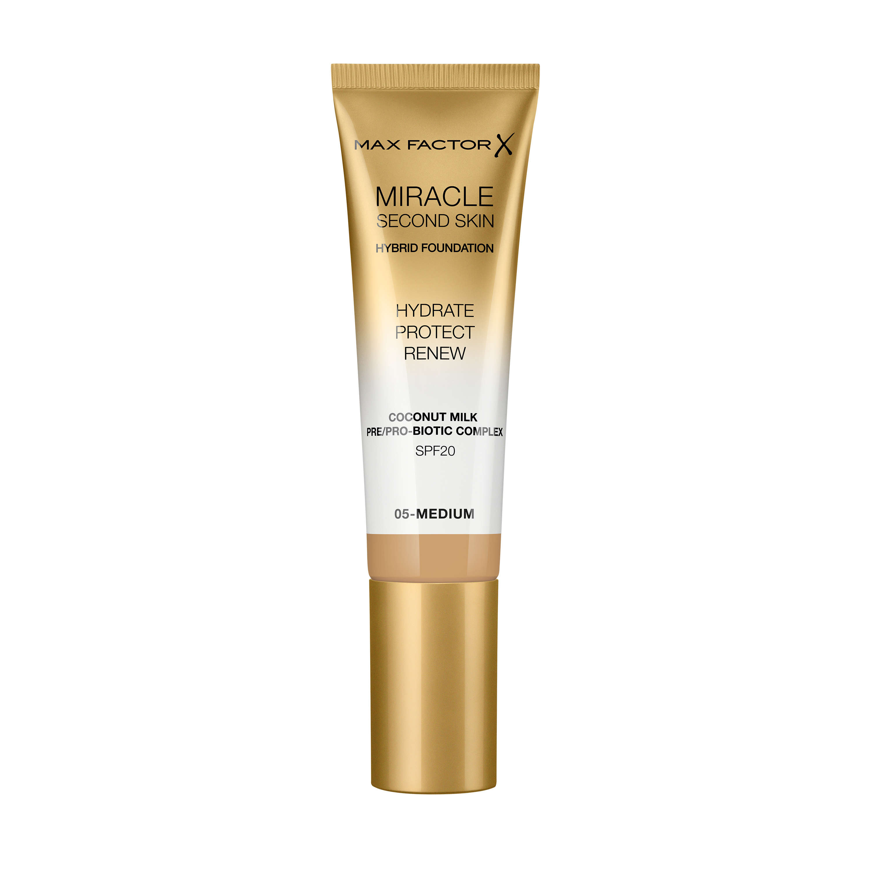 Max Factor Miracle Second Skin Foundation 005 Medium 33 ml