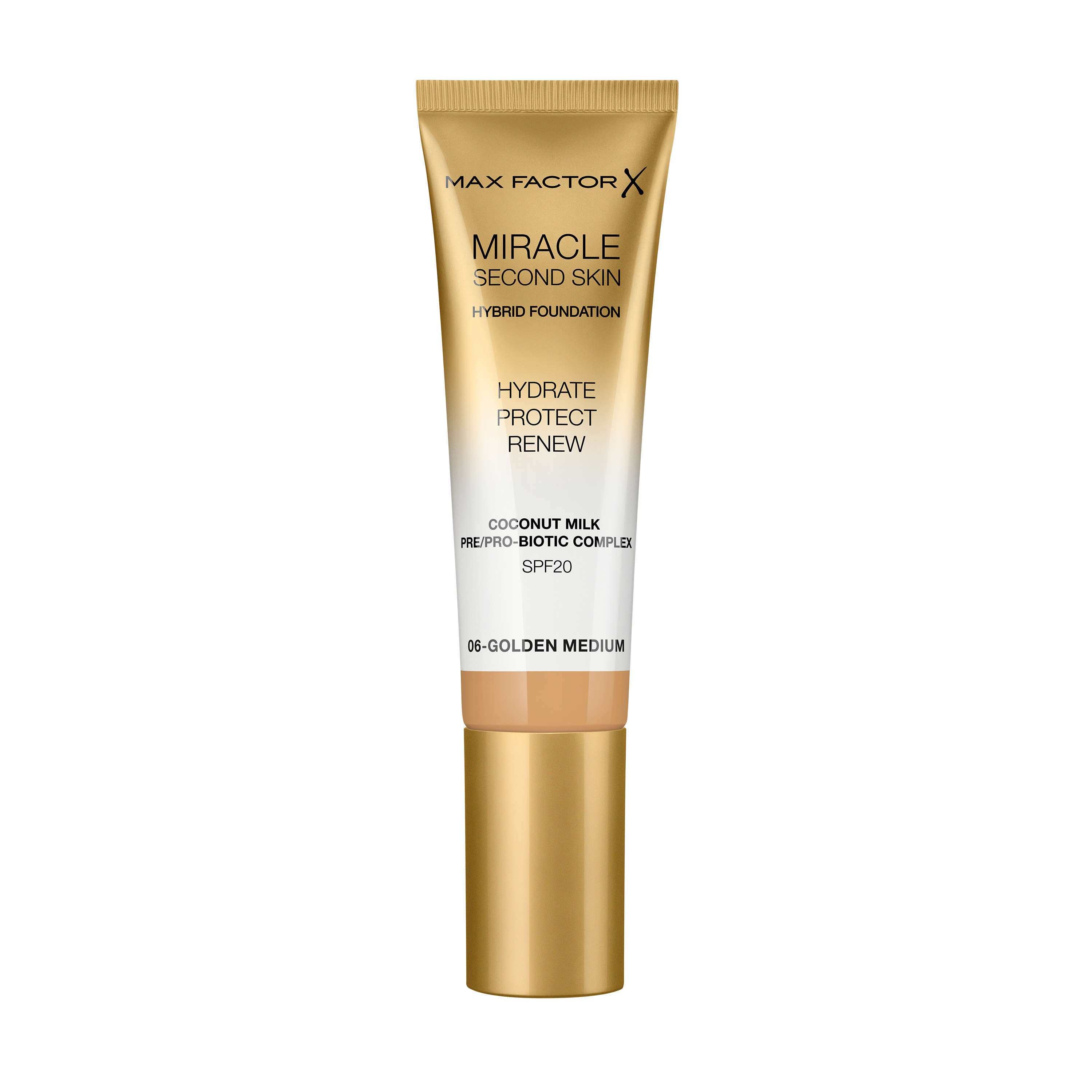Max Factor Miracle Second Skin Foundation 006 Gold Medium 33 ml