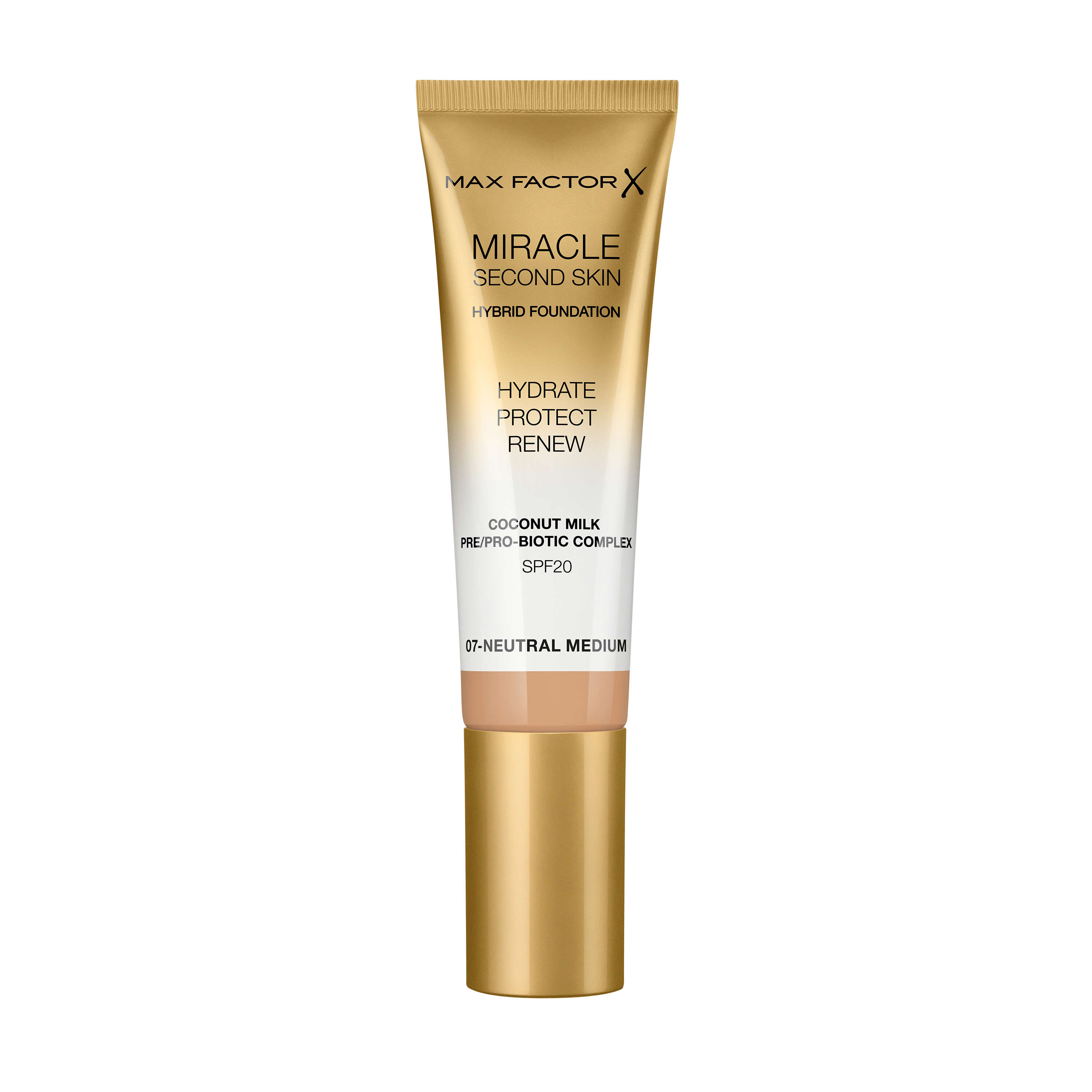 Max Factor Miracle Second Skin Foundation 007 Neutral Medium 33 ml