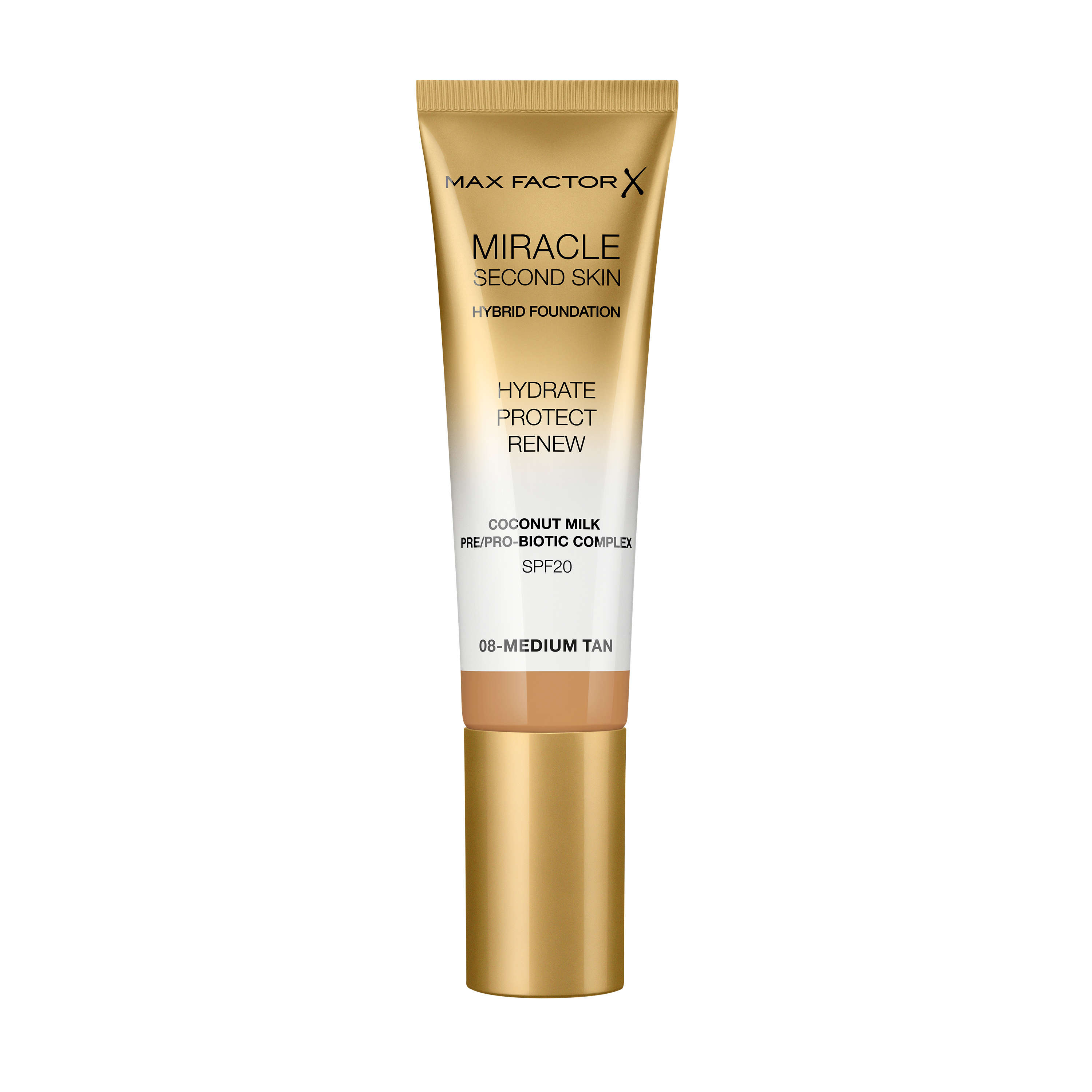 Max Factor Miracle Second Skin Foundation 008 Medium Tan 33 ml