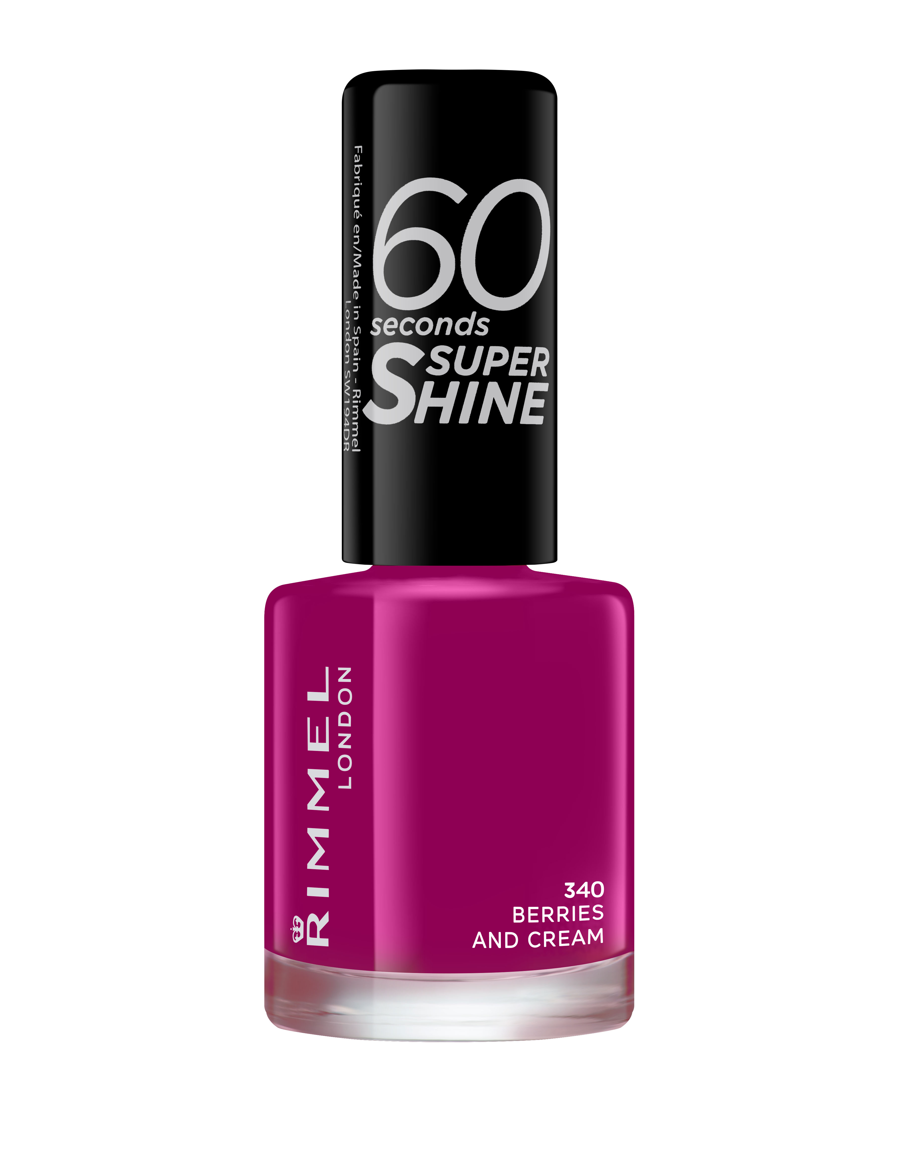Rimmel 60 Seconds Nail Polish 340 Berries And Cream 8 ml
