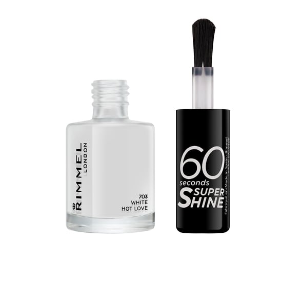 Rimmel 60 Seconds Nail Polish 703 White Hot Love 8 ml