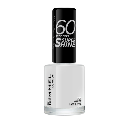 Rimmel 60 Seconds Nail Polish 703 White Hot Love 8 ml
