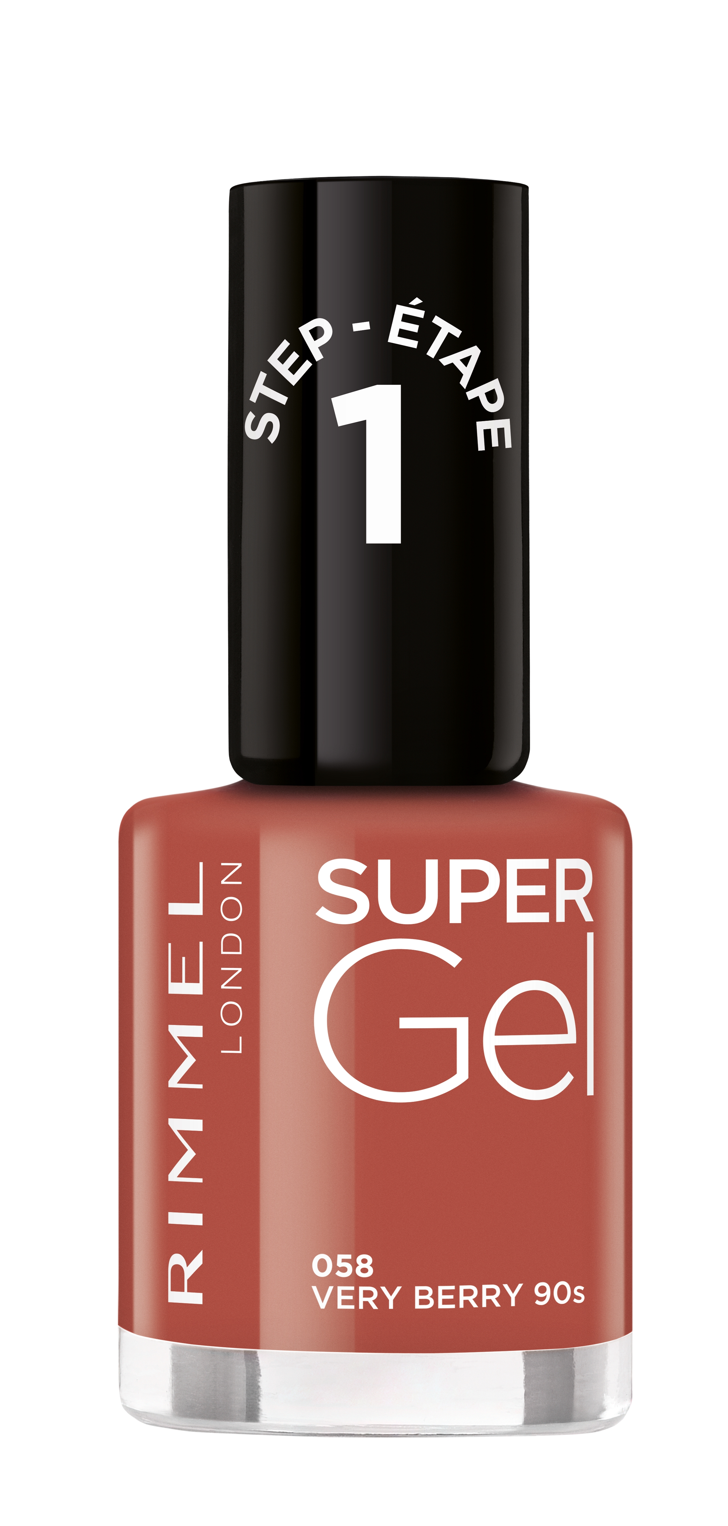Rimmel Super Gel Nail Polish 058 Verry Berry 90s 12 ml