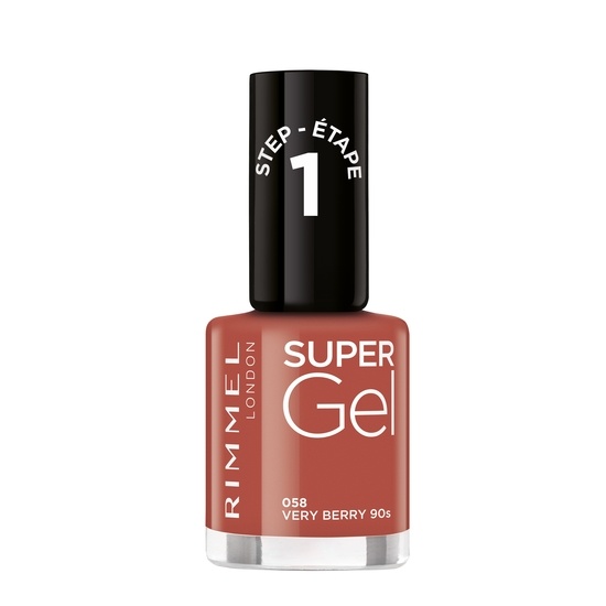 Rimmel Super Gel Nail Polish 058 Verry Berry 90s 12 ml