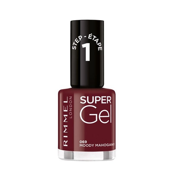 Rimmel Super Gel Nail Polish 069 Moody Mahogany 12 ml