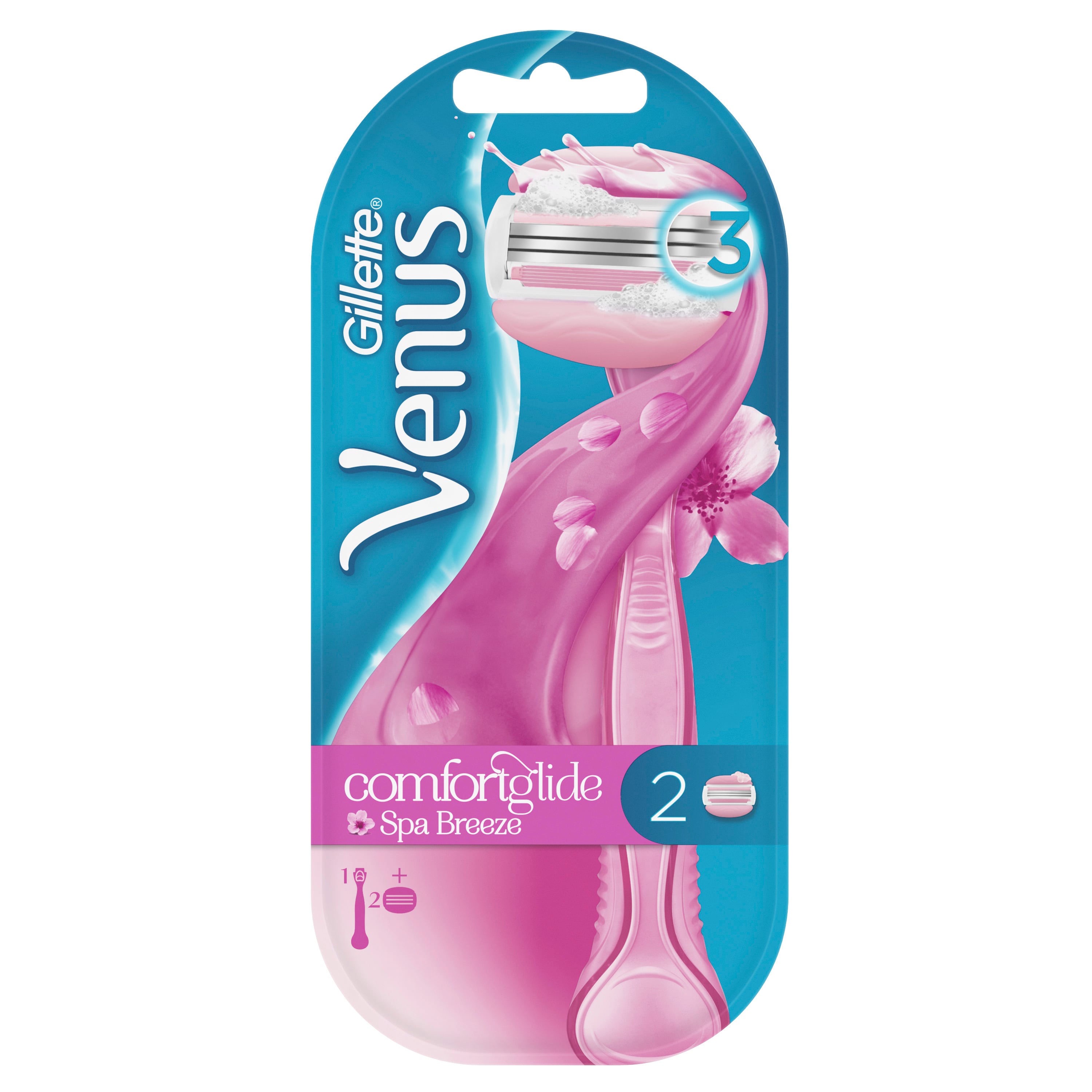 Gillette Venus Comfortglide Spa Breeze Rakhyvel med 2 blad