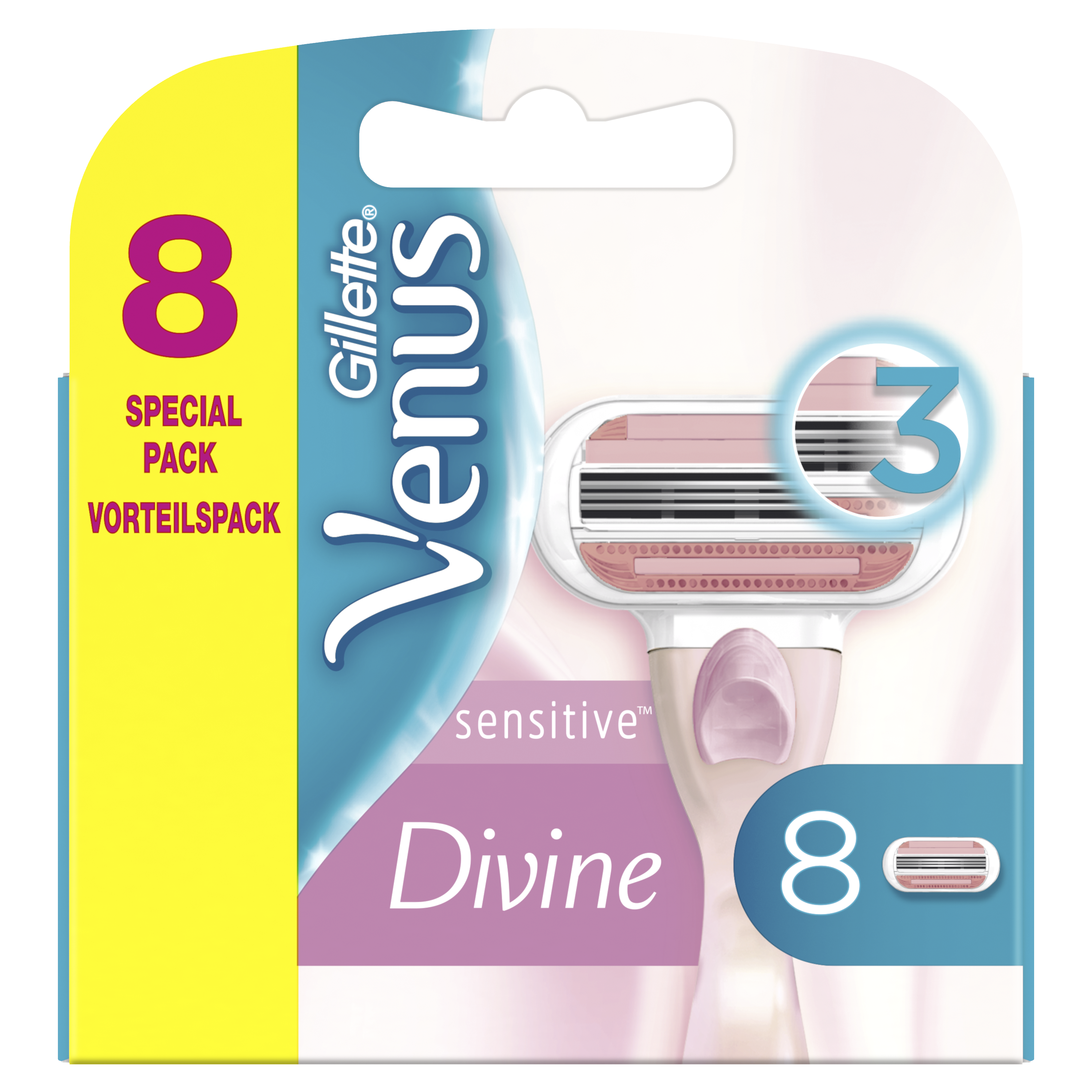 Venus Divine Sensitive Rakblad 8 st
