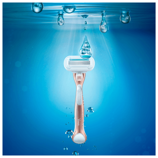 Venus Extra Smooth Sensitive Rosegold Rakhyvel med 1 blad