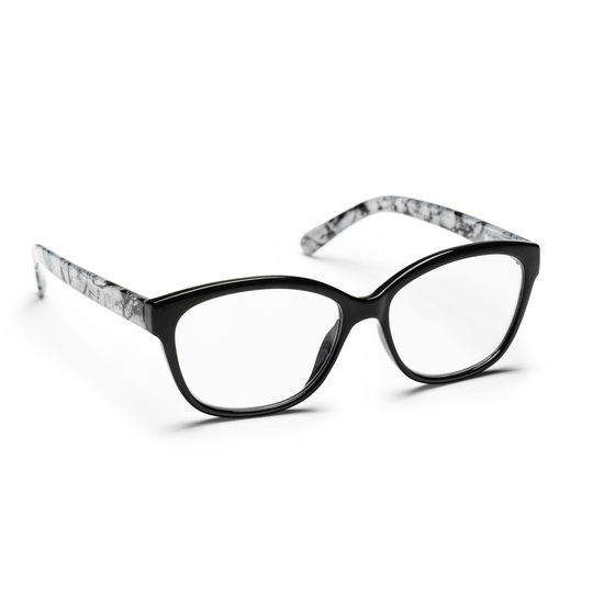Haga Optik Sala Shiny Black/Pattern +1,5