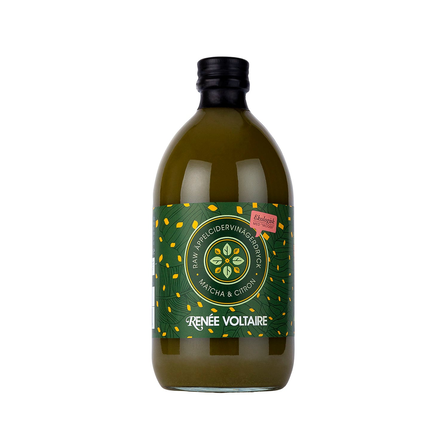Renée Voltaire Raw Äppelcidervinägerdryck Matcha & Citron Eko 500 ml