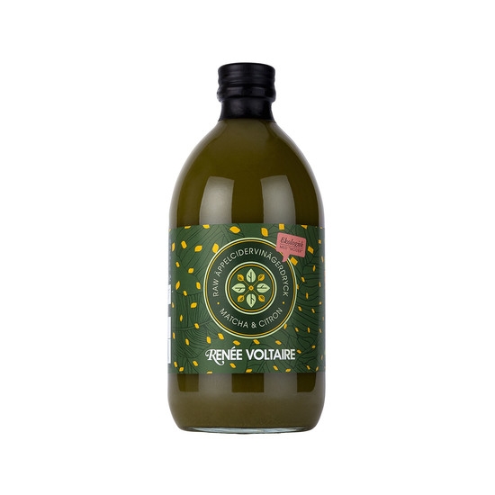 Renée Voltaire Raw Äppelcidervinägerdryck Matcha & Citron Eko 500 ml