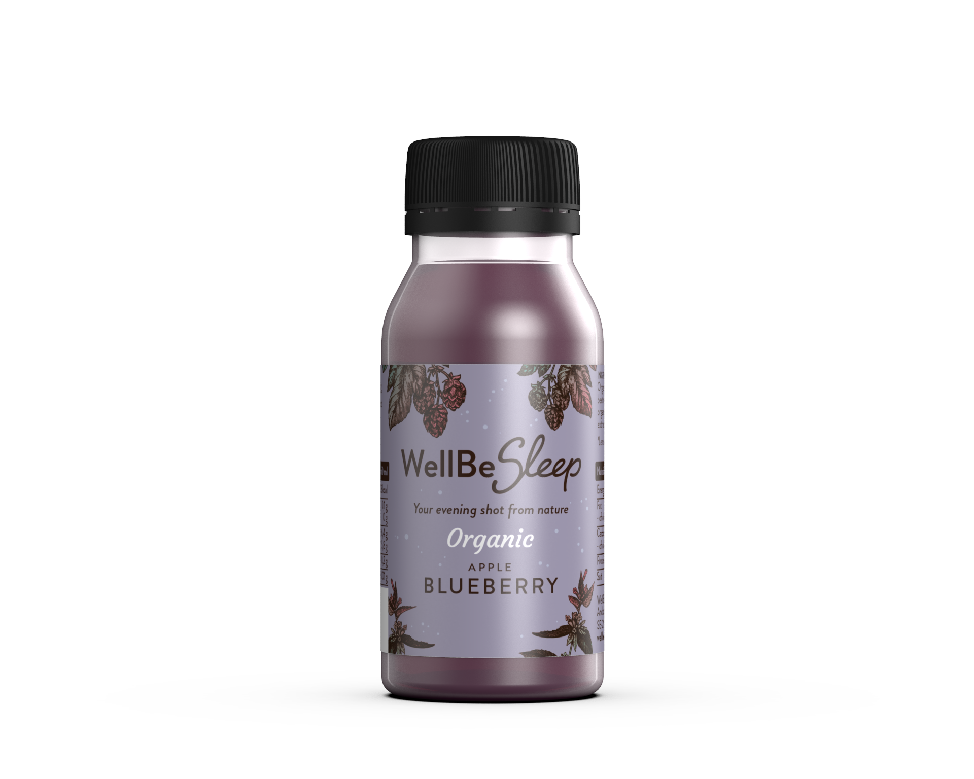 WellBeSleep Shot Äpple/Blåbär 60 ml