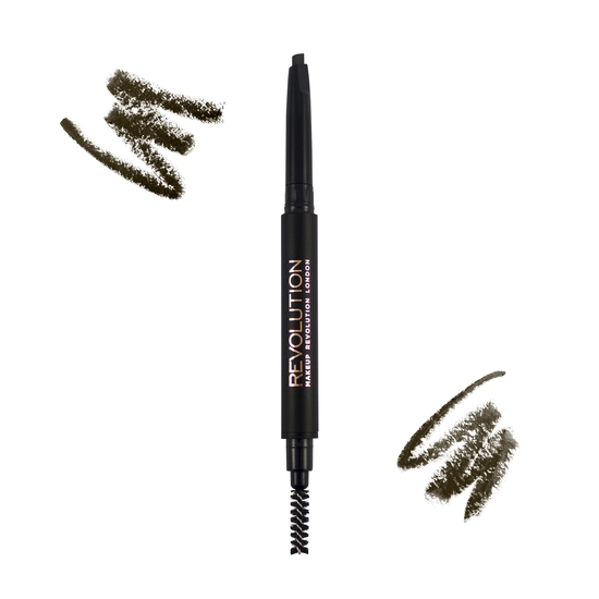 Revolution Beauty London Duo Brow Pencil Medium Brown 0,05 g