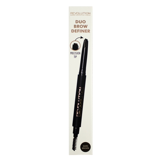 Revolution Beauty London Duo Brow Pencil Dark Brown 0,05 g