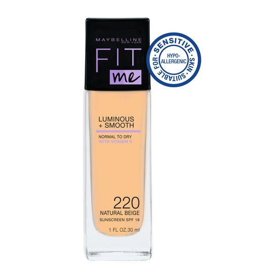 Maybelline Fit Me Luminous + Smooth Foundation 220 Natural Beige 30 ml