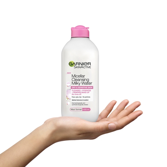 Garnier Skin Active Micellar Cleansing Milky Water Dry & Sensitive Skin 400 ml