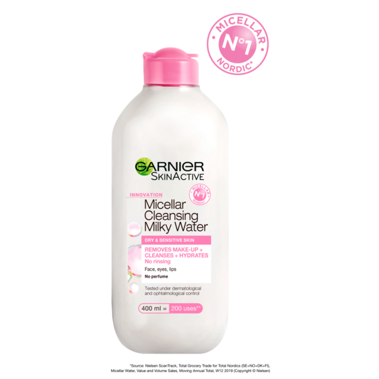 Garnier Skin Active Micellar Cleansing Milky Water Dry & Sensitive Skin 400 ml