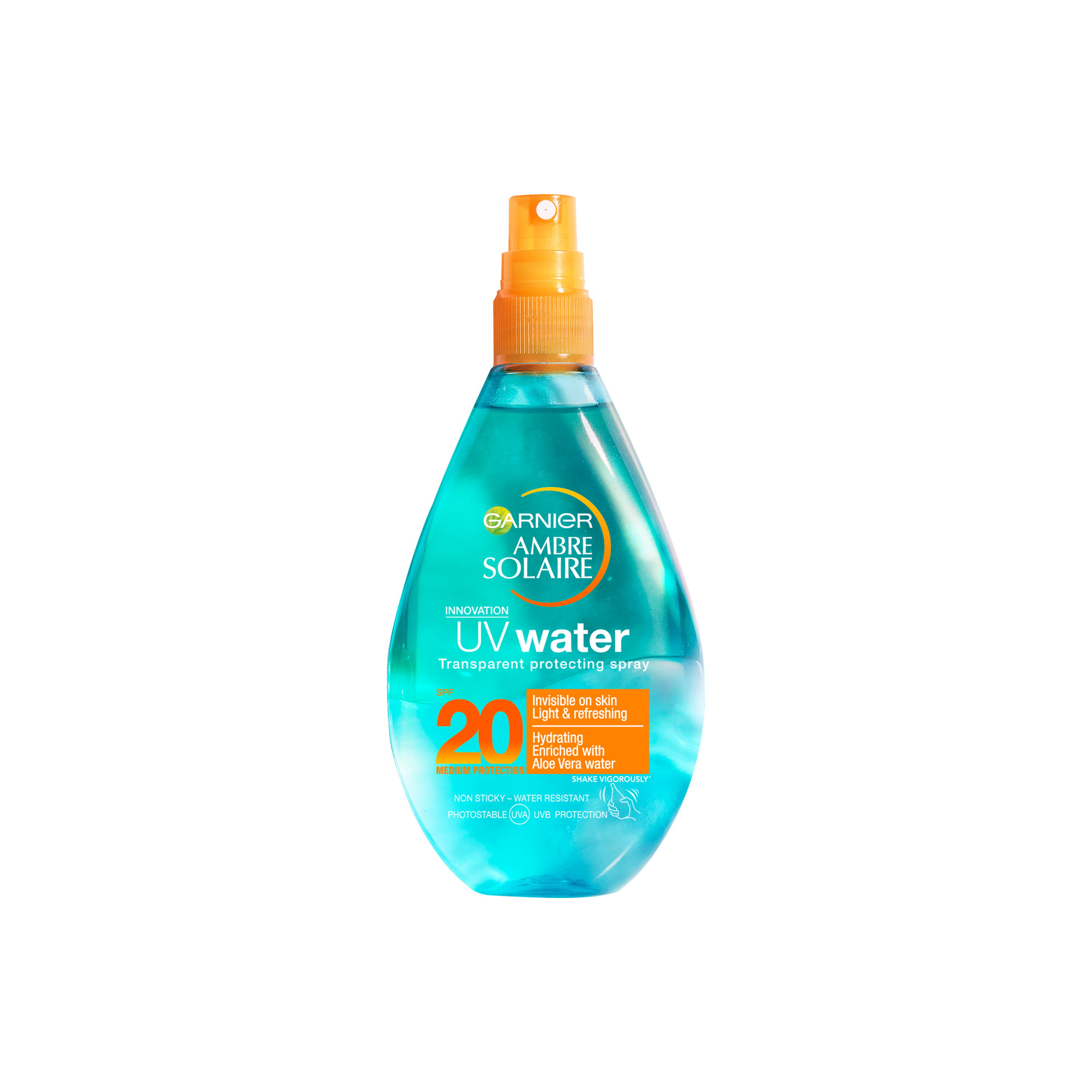 Garnier Ambre Solaire UV Water Transparent Protecting Spray SPF 20 150 ml