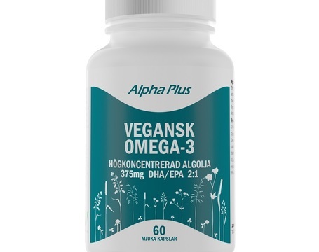 Köp Alpha Plus Vegansk Omega 3 (Algolja) 60 mjuka kapslar - på MEDS.se