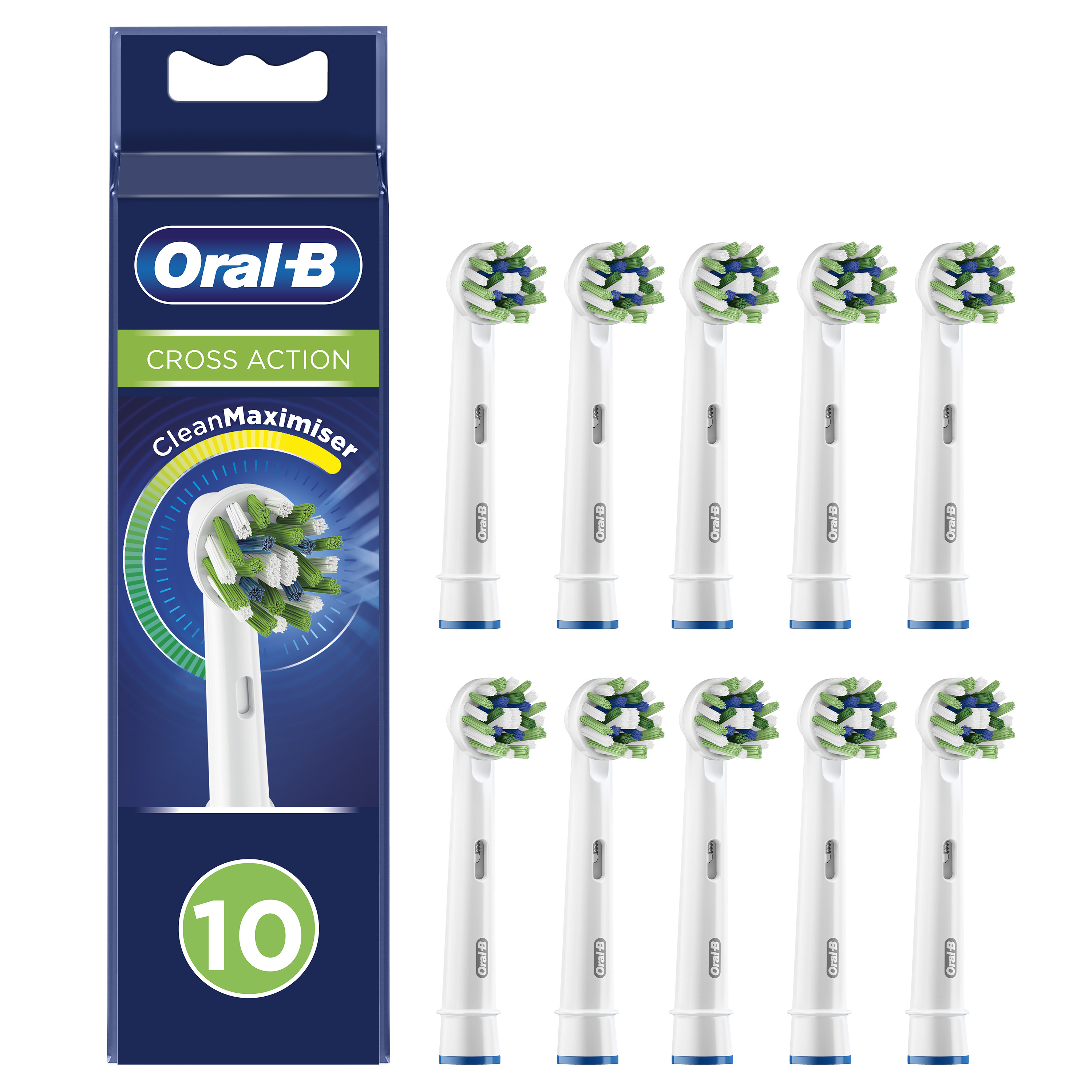 Oral-B Cross Action Borsthuvud 10 st