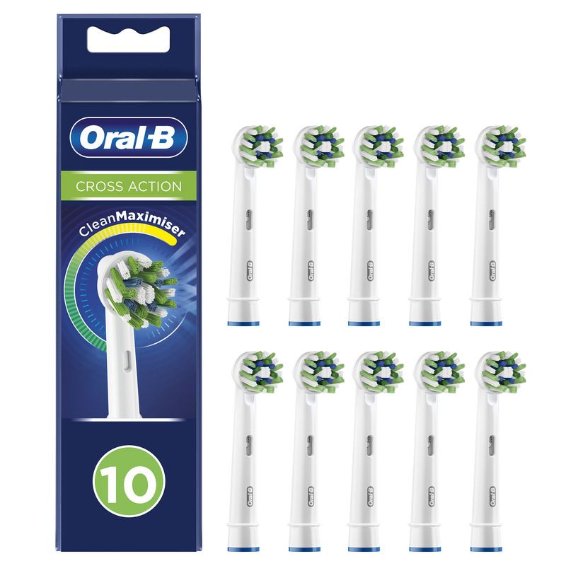 Oral-B Cross Action Borsthuvud 10 st