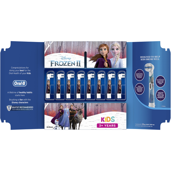 Oral-B Kids Frozen II Borsthuvud  8 st