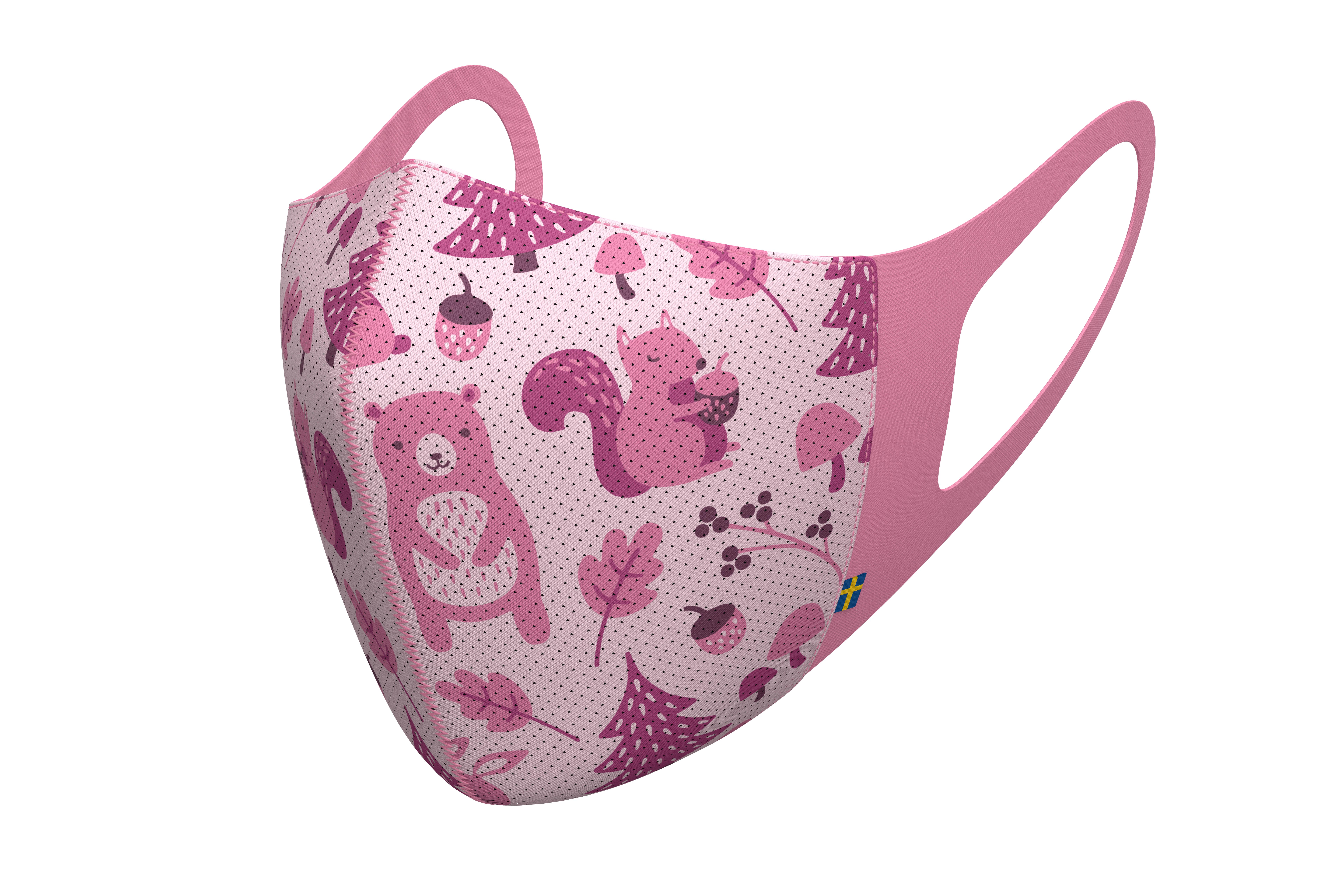 Airinum Lite Ansiktsmask XS - Rosa Mönstrade