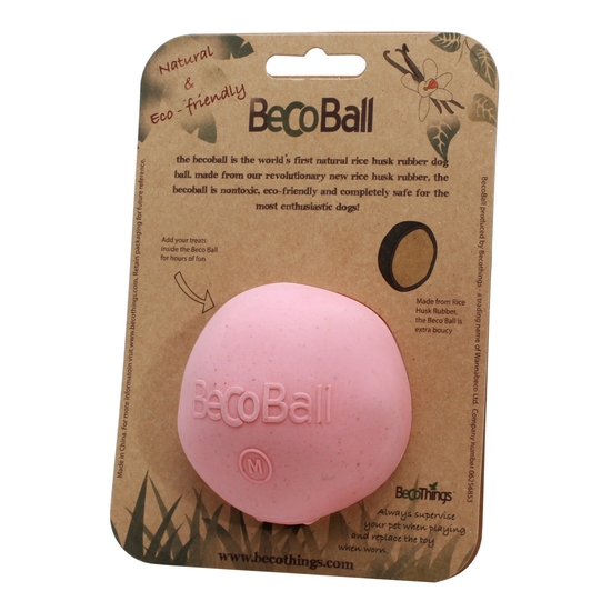 Beco Hundleksak Boll Rosa M