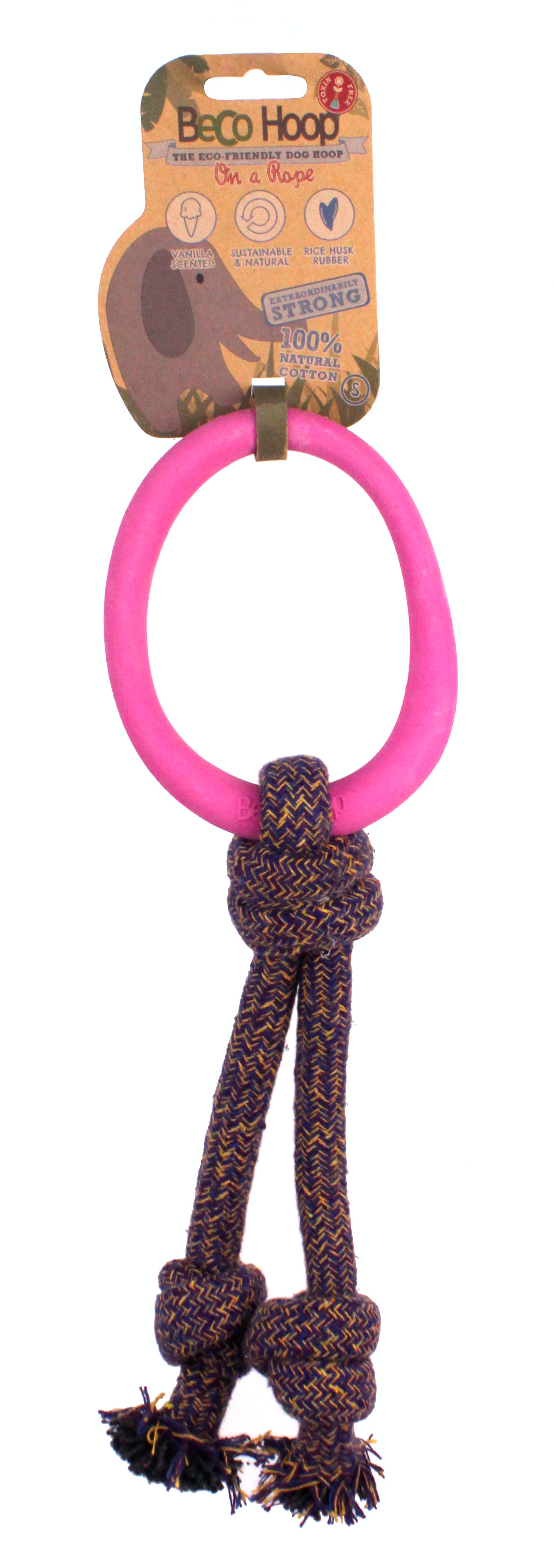 Beco Ring med rep Rosa Small
