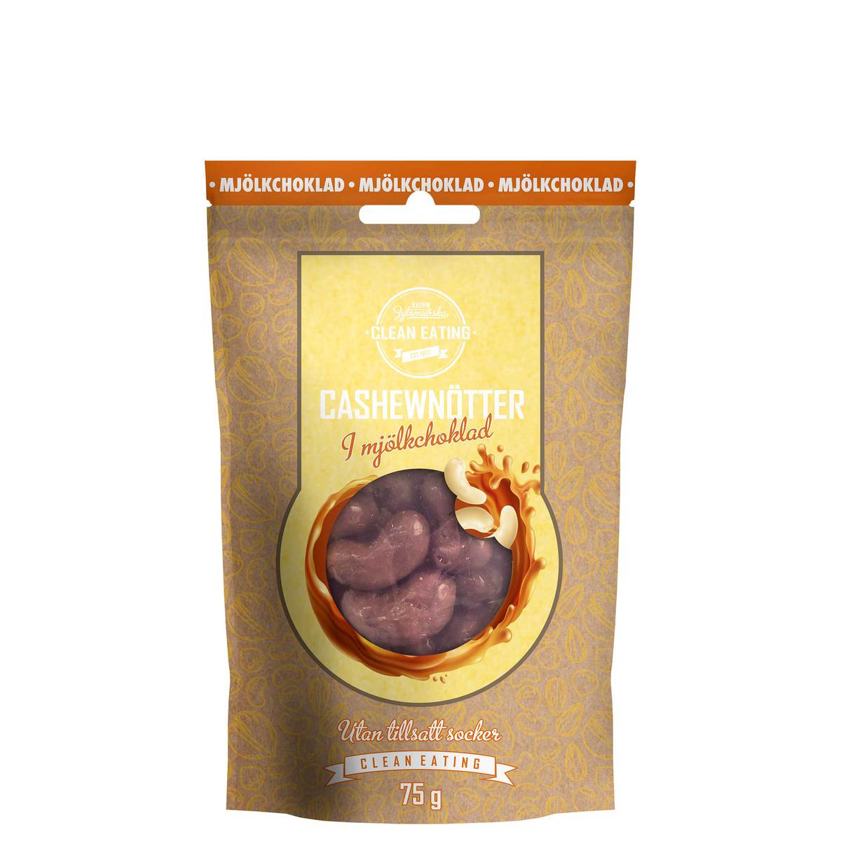 Clean Eating Cashewnötter Mjölkchoklad 75 g