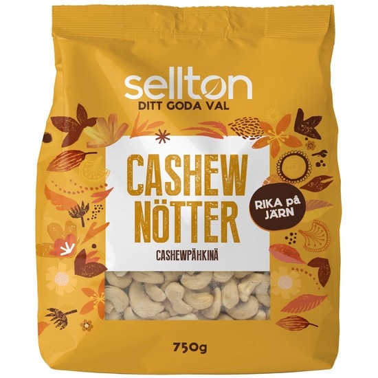 Sellton Cashewnötter 750 g