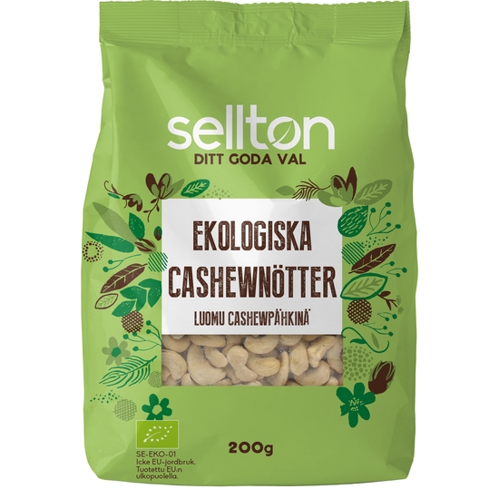 Sellton Cashewnötter Eko 200 g