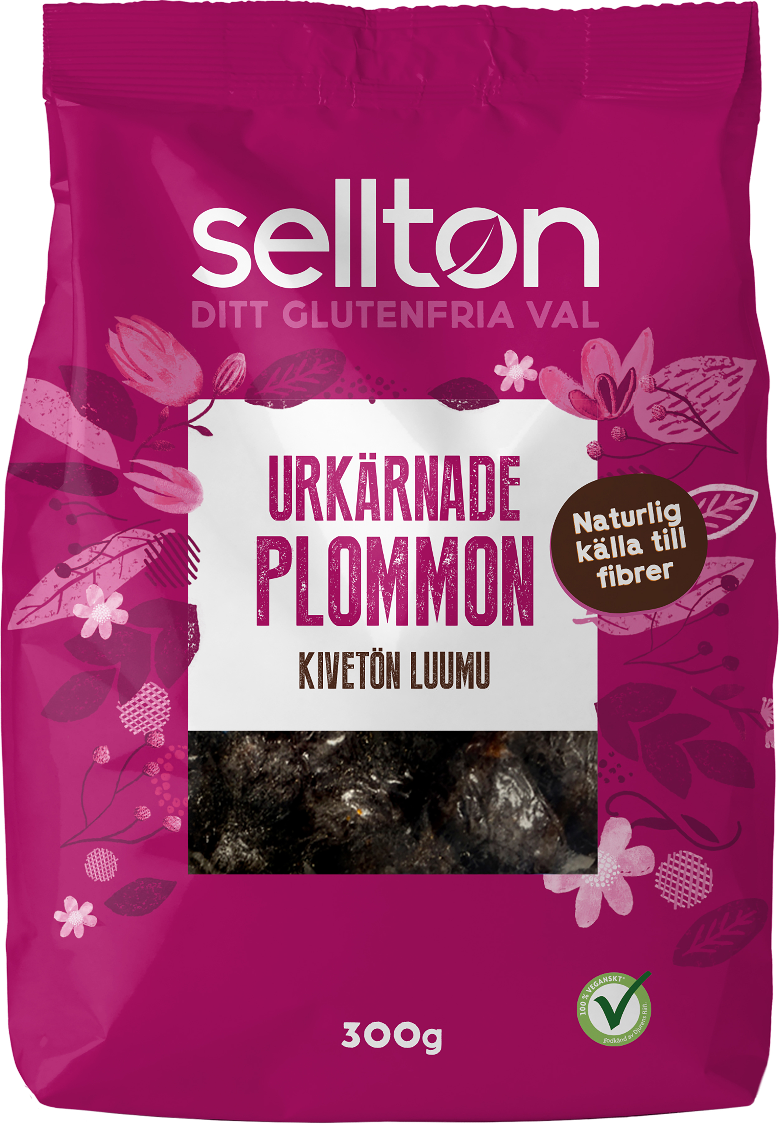Sellton Plommon Urkärnade 300 g