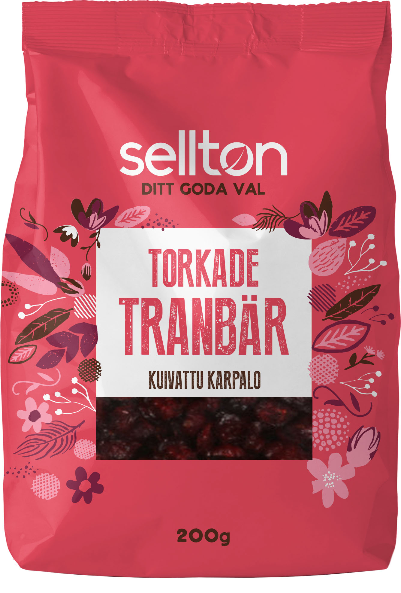 Sellton Tranbär Torkade 200 g
