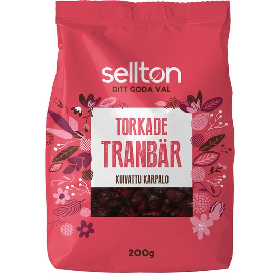 Sellton Tranbär Torkade 200 g
