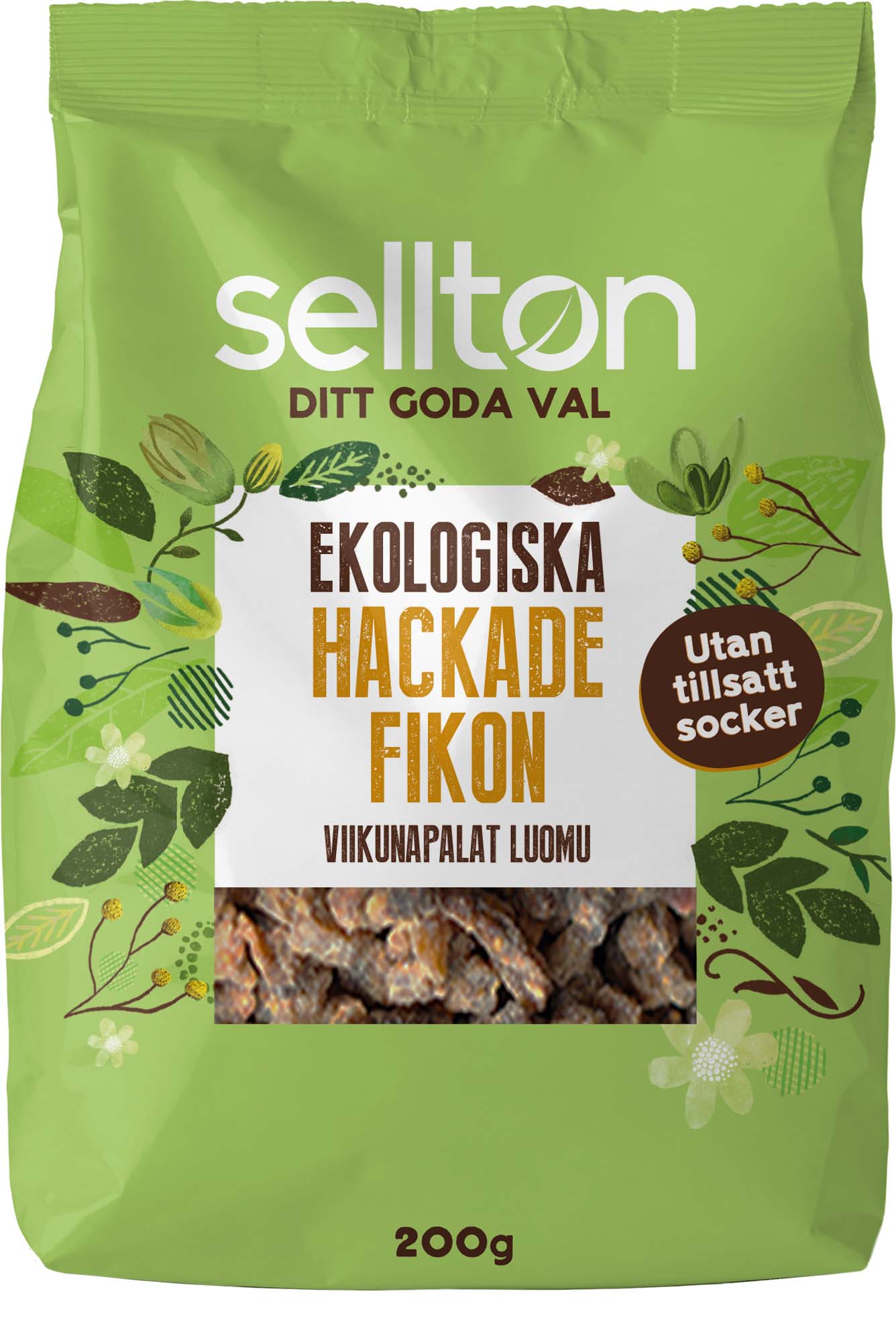 Sellton Hackade Fikon Eko 200 g
