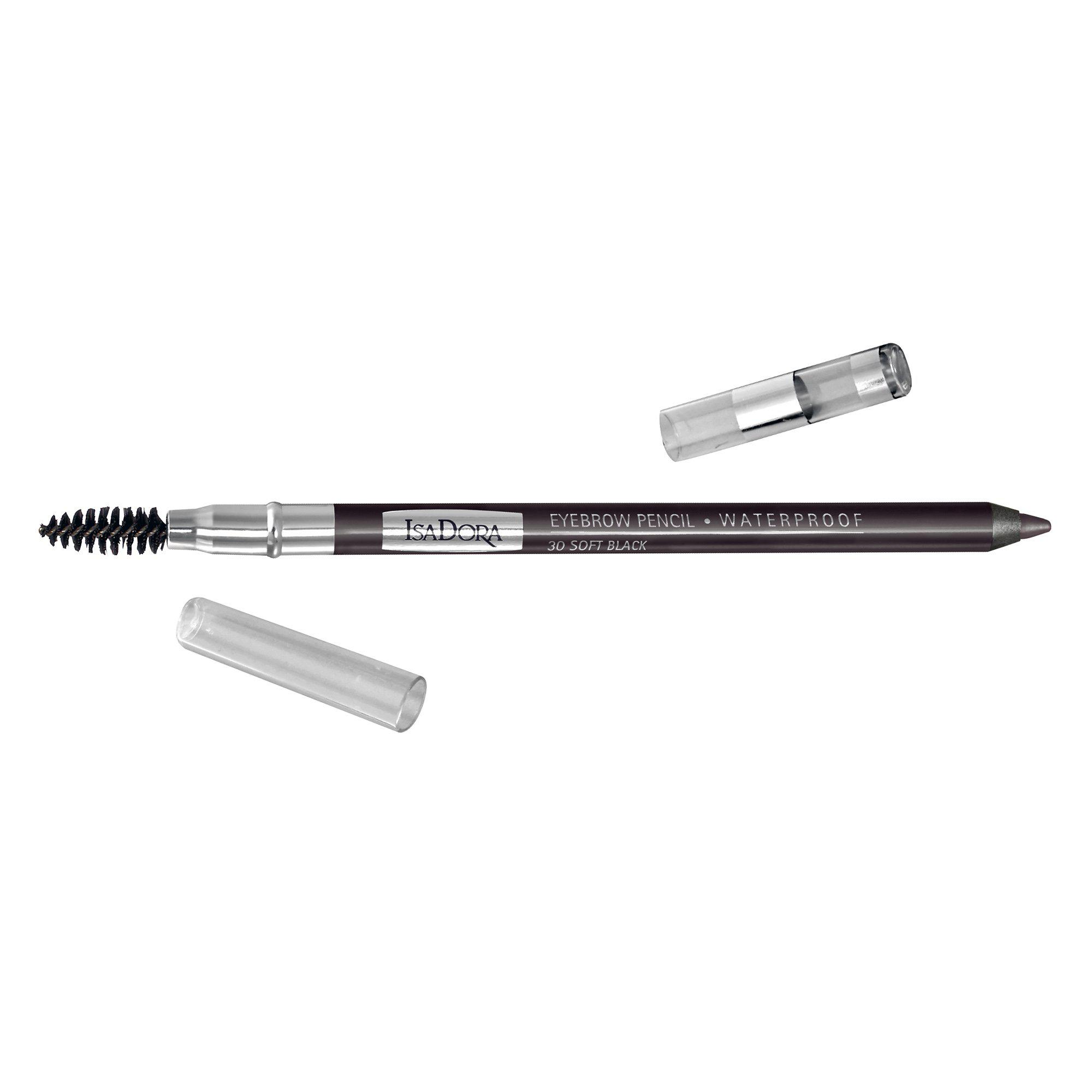 IsaDora Eyebrow Pencil Waterproof Soft Black 1,1 g