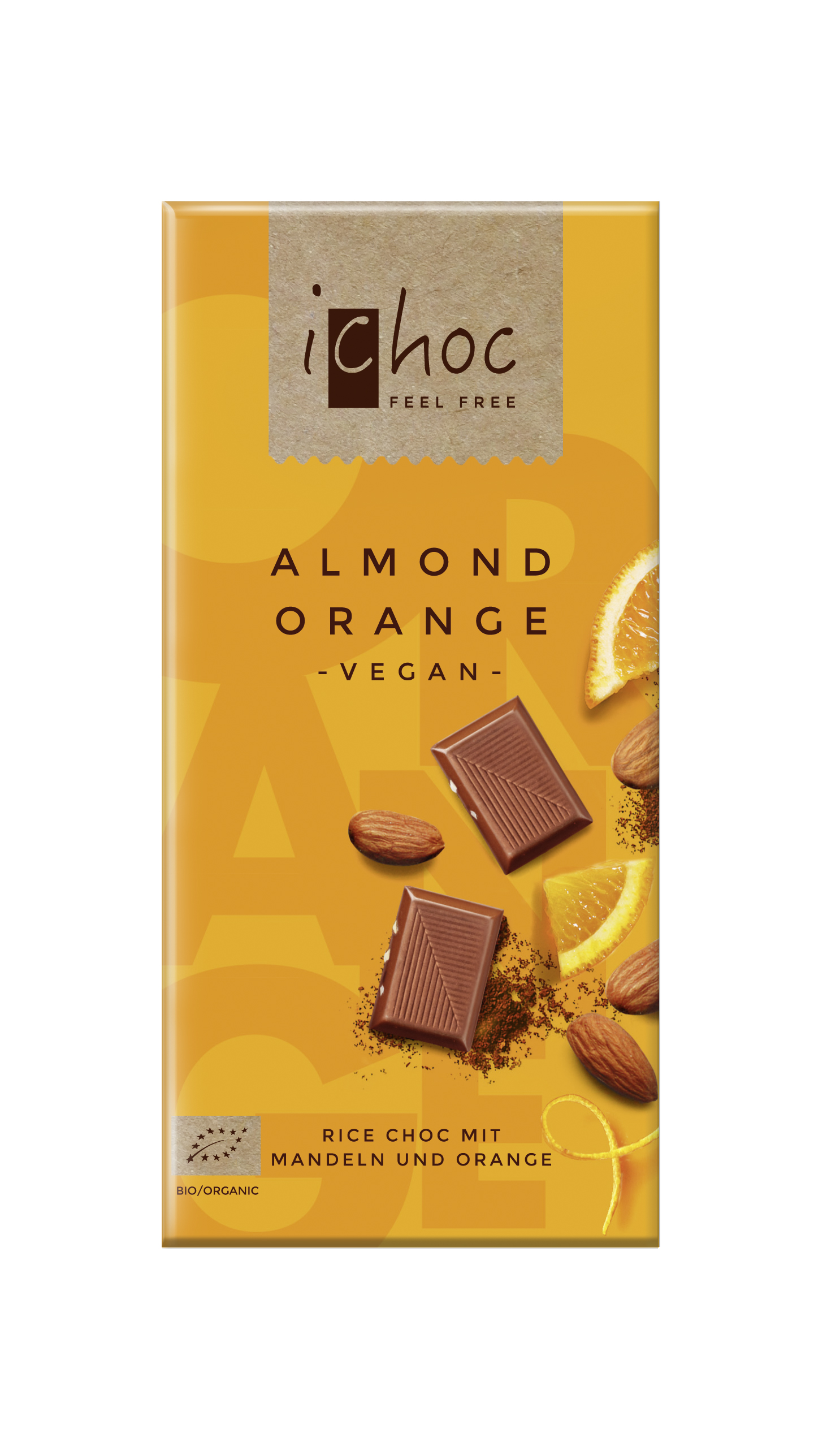 iChoc Rischoklad Almond Orange 80 g